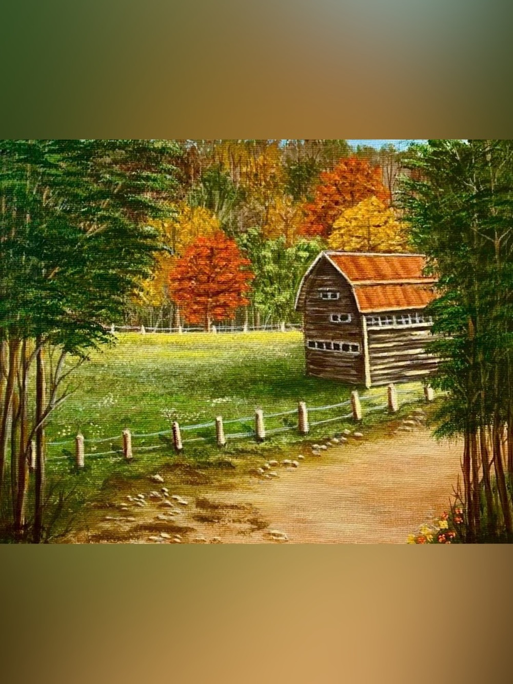 Hand Crafted Art Print “ The Country Life”